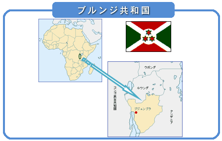 ブルンジ共和国地図